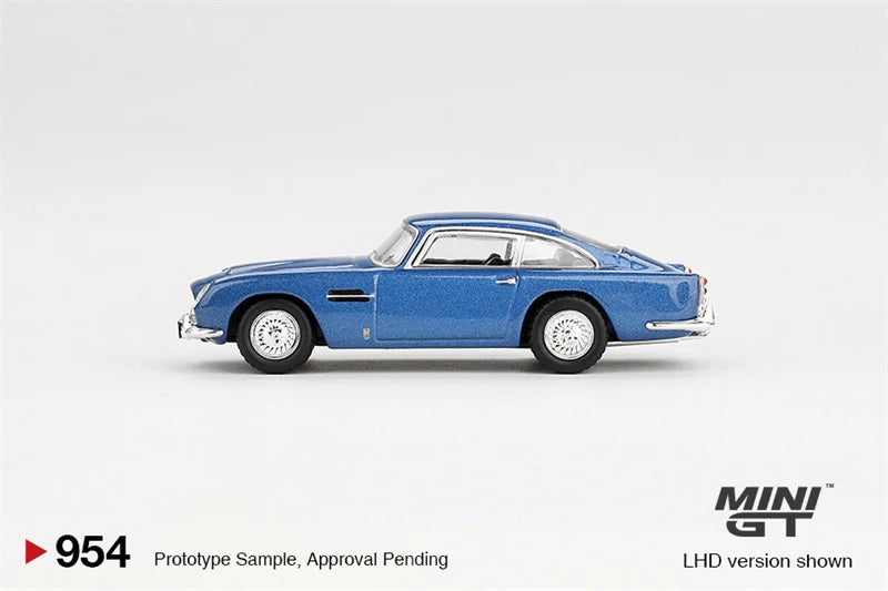 MINI GT 1:64 DB5 Sierra Blue LHD Diecast Model Car