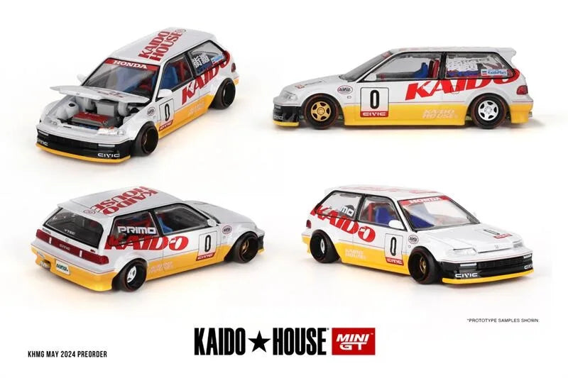 Kaido House x MINI GT 1:64 NSX Datsun 510 Civic LHD Figurine Diecast Model Car