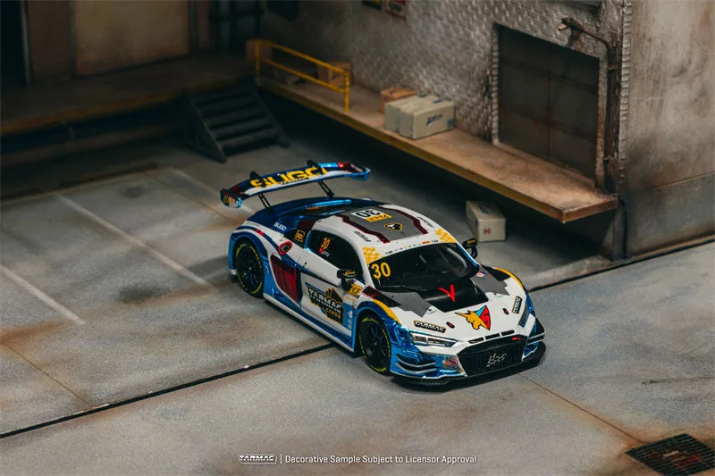 Tarmac Works 1:43 LMS GT3 R8 evo II Macau GT Cup FIA GT World Cup 2024 Die-Cast Car Model Miniature Gifts