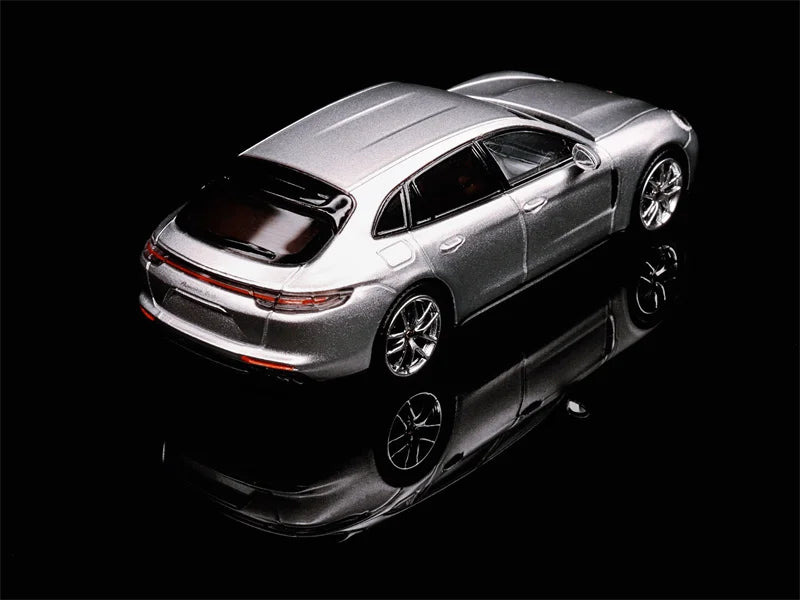 Furuya 1:64 Panamera Turbo Sedan / Shooting Brake GT Silver Die-Cast Car Model Collection Miniature