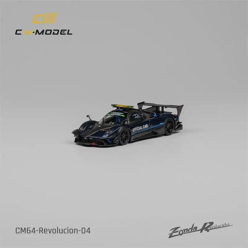 **Pre-Order** CM MODEL 1:64 Pagani Zonda Revolucion SafeCar Dark Blue Diecast Model Car