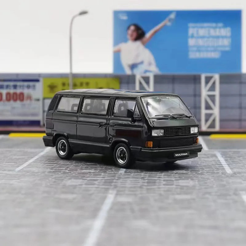 Master 1:64 B32&T3 Multivan Black Diecast Model Car