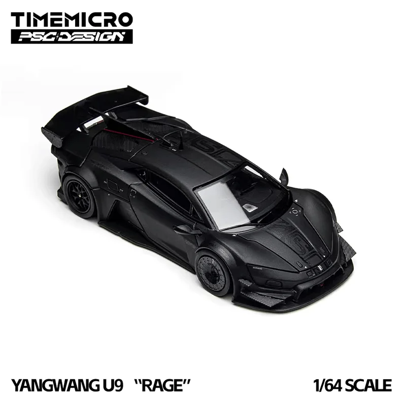 Time Micro x PSC DESIGN 1:64 YANGWANG U9 "RAGE* White / Black Diecast Model Car