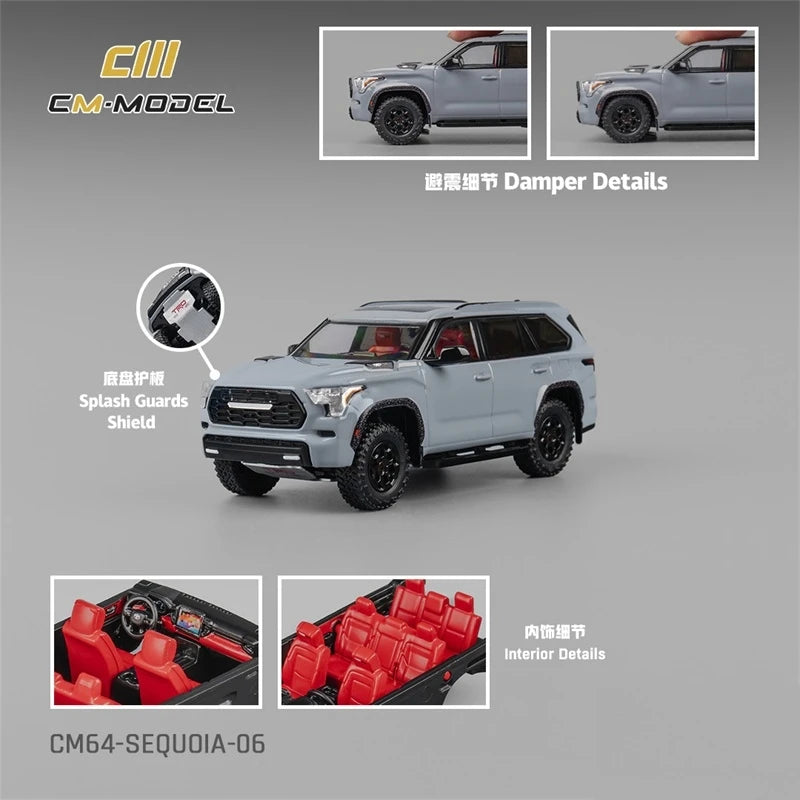 CM MODEL 1:64 Sequoia Die-Cast Car Model Miniature Gifts