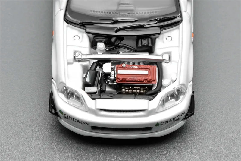 MOTORHELIX 1:64 Civic TYPE R EK9 j's Racing Die-Cast Car Model Miniature Gifts