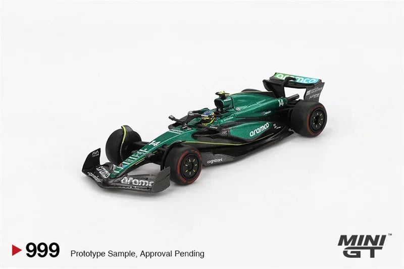 MINI GT 1:64 2024 F1 AMR24 #14 Fernando Alonso / #18 Lance Stroll Bahrain GP 999/ 1001 Diecast Model Car