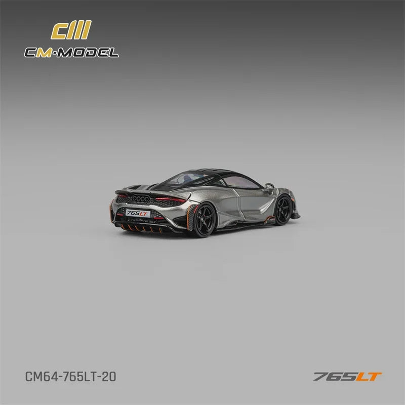 CM MODEL 1:64 765LT Silver Gray Die-Cast Car Model Miniature Gifts