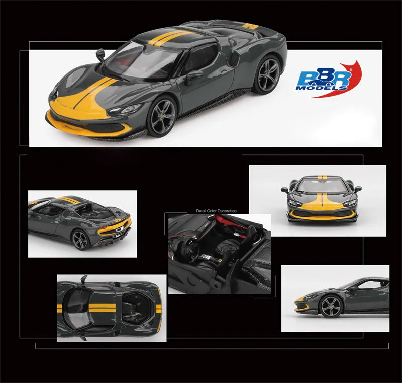 BBR 1:64 Daytona SP3 812 Competizione 296 GTB Assetto Diecast Model Car