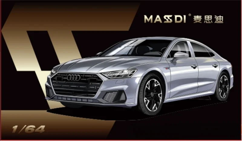 MASDI 1:64 2022 A7L White / Silver Diecast Model Car