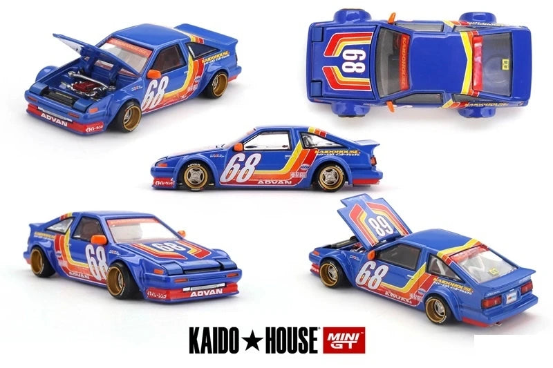 Kaido House MINI GT AE86 Sprinter Trueno Kaido Racing V1 Collection Miniature Diecast Metal Model Car