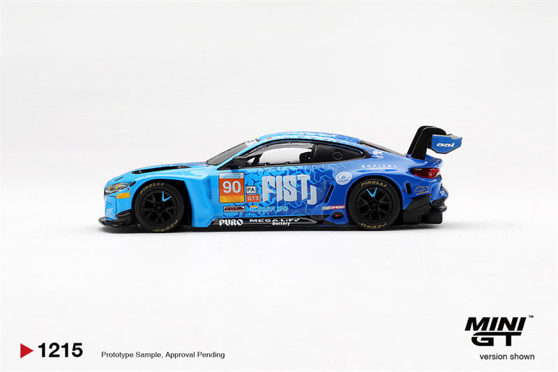 PreSale #1215 MINI GT 1:64 M4 GT3 EVO #90 FIST Team AAI 2025 China GT LHD Die-Cast Car Model Collection Miniature