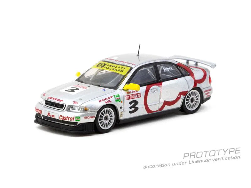Tarmac Works 1:64 A4 Quattro Macau Guia Race 1996 Winner Frank Biela / F40 Red Die-Cast Car Model Miniature Gifts