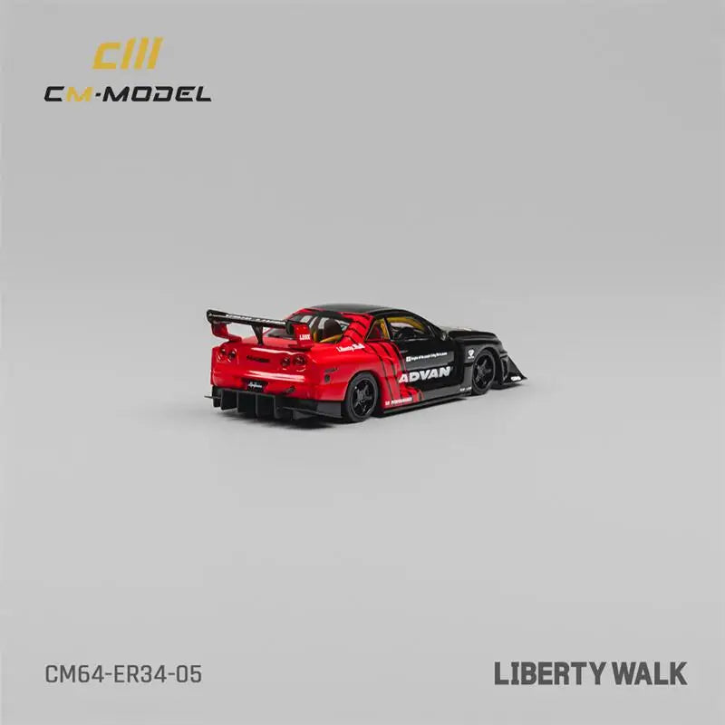 CM MODEL  1:64 LBWK ER34 Advan Diecast Model Car