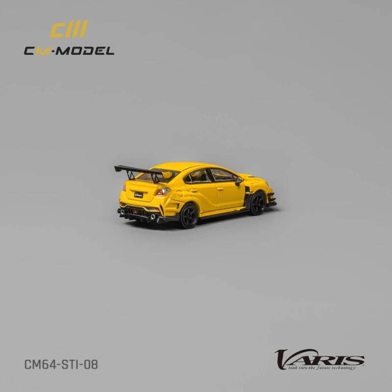 CM MODEL 1:64 STI WRX Varis Yellow Collection Miniature DieCast Model Car