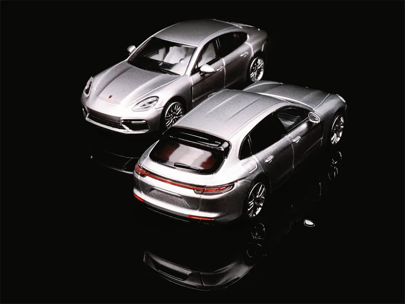 Furuya 1:64 Panamera Turbo Sedan / Shooting Brake GT Silver Die-Cast Car Model Collection Miniature