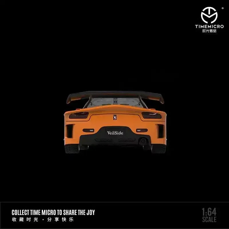 Time Micro 1:64 RX-7 Veilside FNF Orange Diecast Model Car