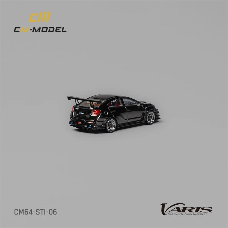 CM MODEL 1:64 Varis WideBody 1.0 Chome Black Diecast Model Car