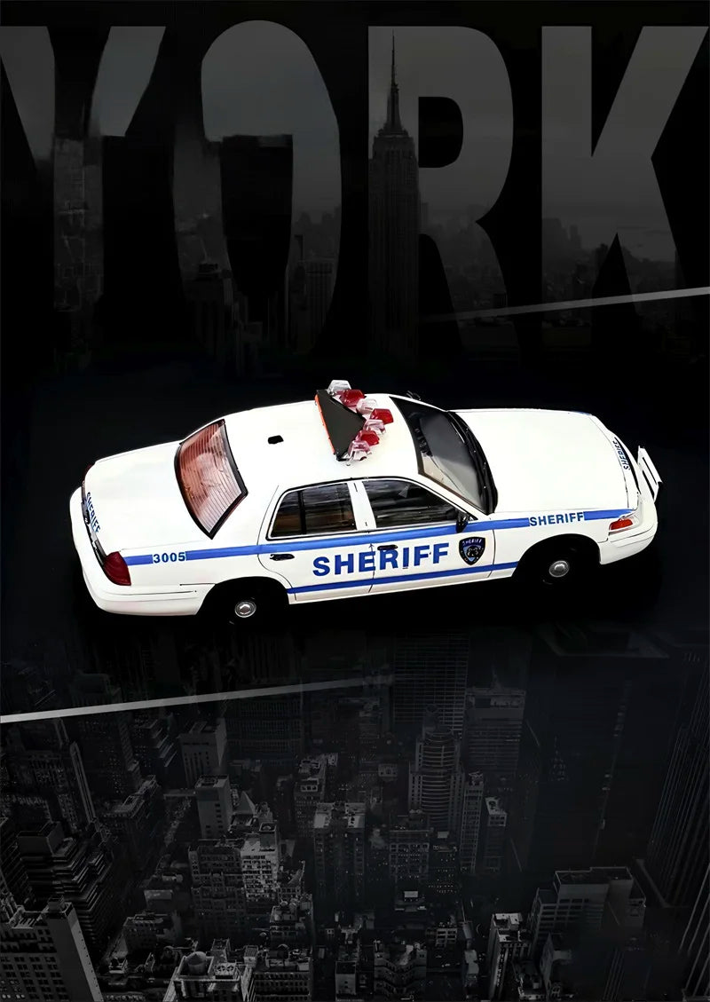 MK Miniatures & GOC 1:64 Crown Victoria SHERIFF Diecast Model Car