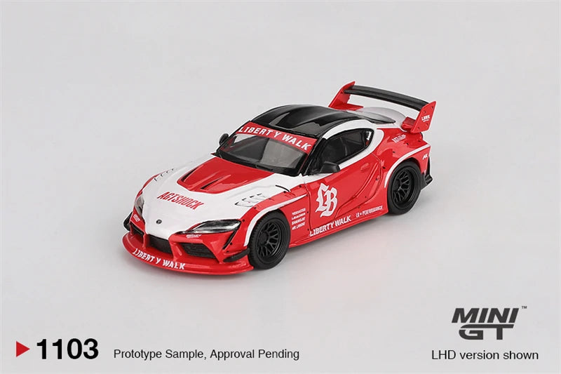 MINI GT 1:64 750IL ARX-06 Huracán GT3 EVO2 #78 LB GR Supra Countach 25th  RX-7 LB-Super Silhouette  Diecast Model Car