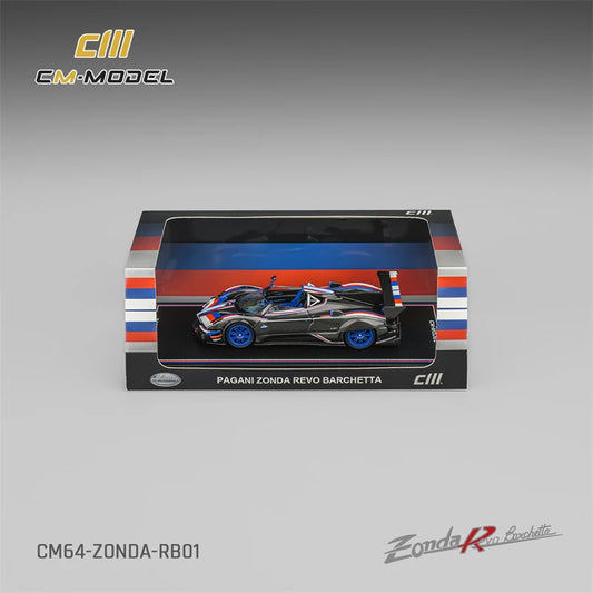 CM MODEL 1:64 Pagani Zonda Revo Barchetta 1of1 Black Diecast Model Car