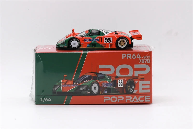Pop Race 1:64 Pandem EG6 Mk5 RX7 RX8AMEMIYA LPI 800 SILVIA S13 DBX LANCER EVO 787B 1991 LeMans NSX-R GT Spoon Diecast Model Car