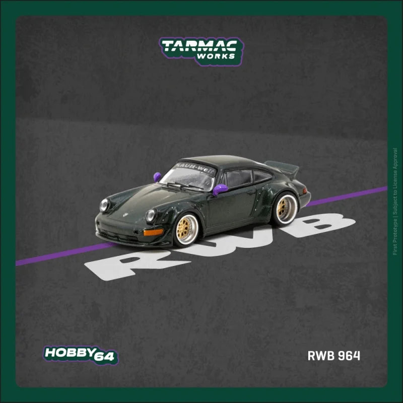 [PreSale] Tarmac Works 1:64 RWB 964 348 Challenge 488 GT3 RS200 Rallye Diecast Model Car