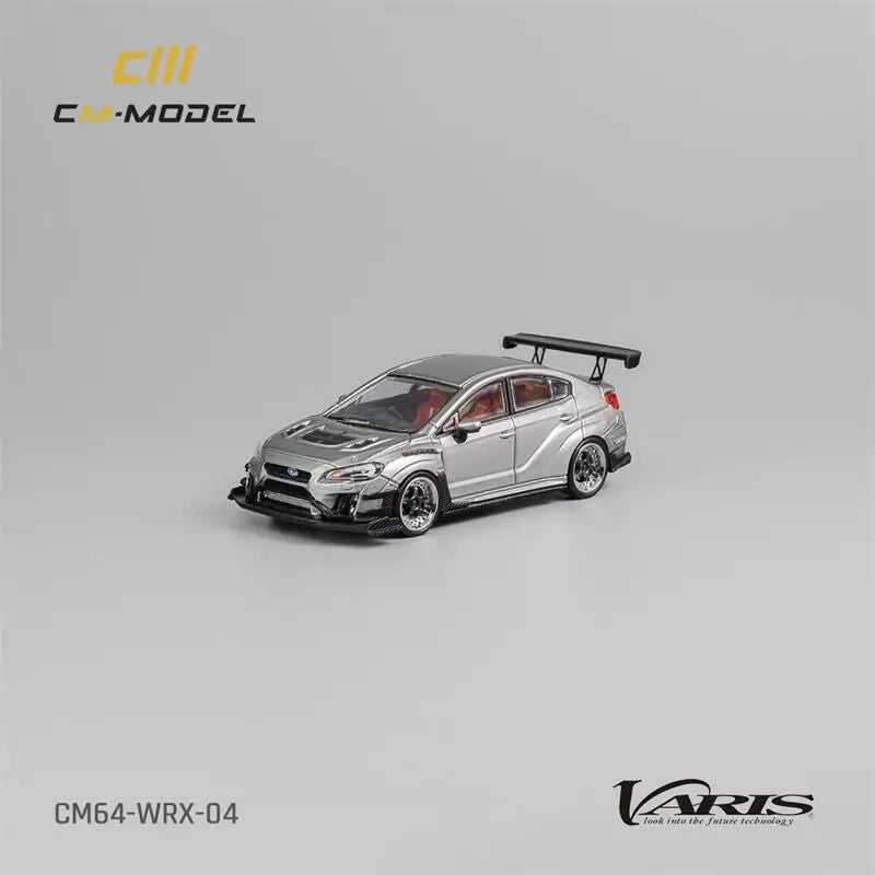 CM MODEL  1:64 Varis Widebody 2.0 WRX Silver Diecast Model Car