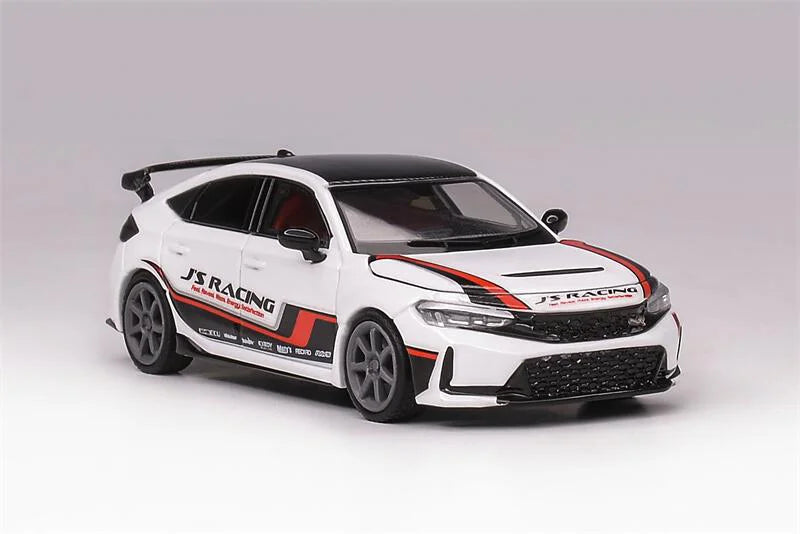 Motorhelix MH 1:64 Civic Type-R FL5 J's Racing Pearl White limited499 Diecast Model Car