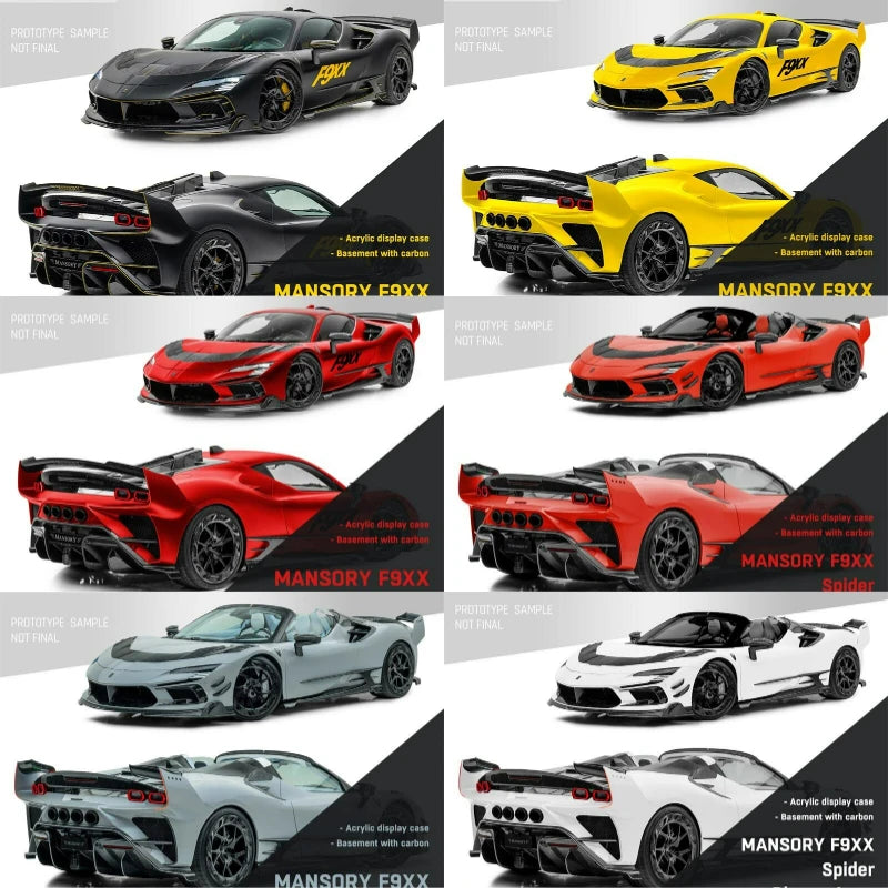 DCM x TPC 1:64 Mansory SF90 F9XX Stradale / Spider limited500 Diecast Model Car