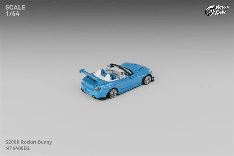 Micro Turbo 1:64 S2000 Pandem Rocket Bunny baby blue Diecast Model Car