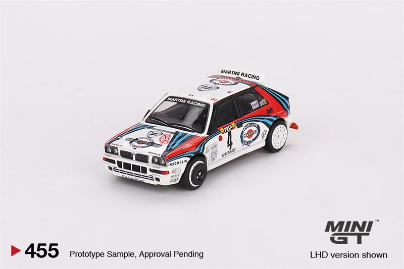Tarmac work MINI GT GCD 1:64 Lancia Stratos Delta HF Integrale 037 Rally Transport Vehicle Figurine Model Car