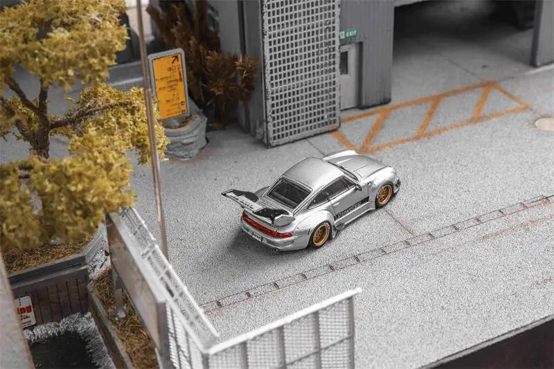 Star Model 1:64 RWB993 Rauh-Welt Widebody High Wing Die-Cast Car Model Miniature Gifts