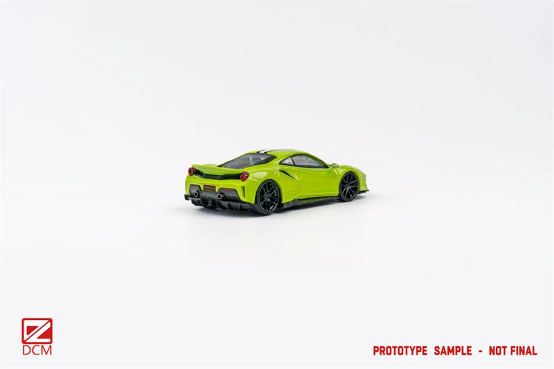 DCM 1:64 Novitec 488 Pista blue green Limited300 Diecast Model Car