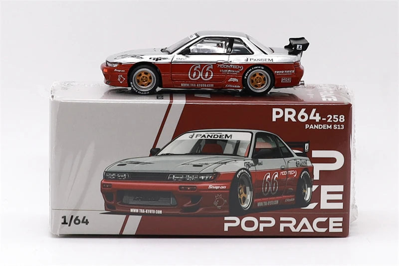 Pop Race 1:64 Pandem EG6 Mk5 RX7 RX8AMEMIYA LPI 800 SILVIA S13 DBX LANCER EVO 787B 1991 LeMans NSX-R GT Spoon Diecast Model Car