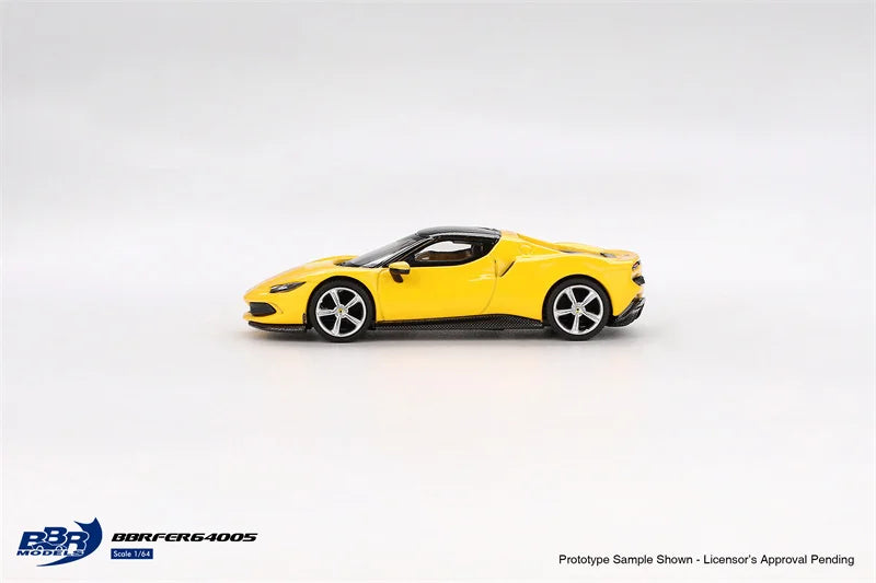 BBR 1:64 296 GTB Giallo Modena Yellow Collection Miniature DieCast Model Car