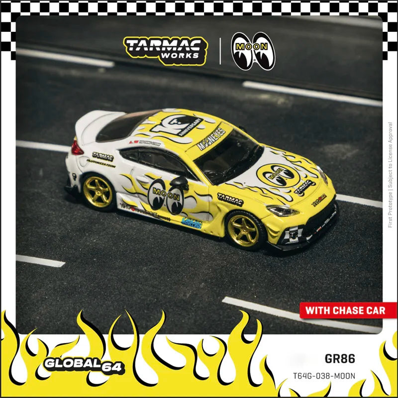 Tarmac Works TW 1:64 RWB964 CR-X 190E Fairlady Z Regera 488 GR86 Die-Cast Car Model Collection Miniature
