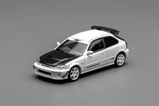 MOTORHELIX 1:64 Civic TYPE R EK9 j's Racing Die-Cast Car Model Miniature Gifts