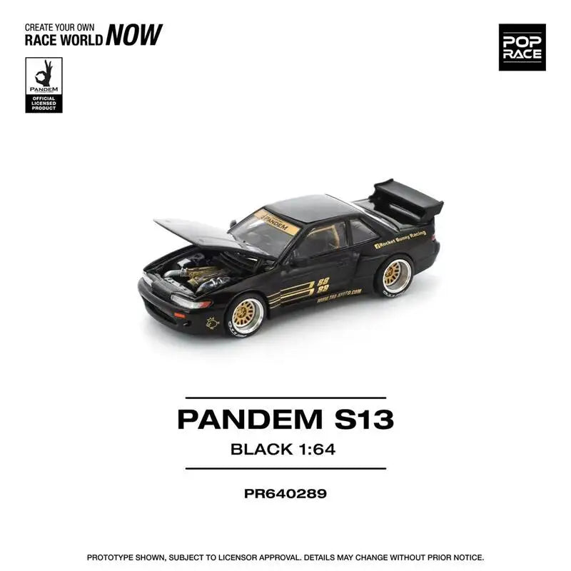 POP RACE 1:64 PANDEM SILVIA S13 / LANCER EVOLUTION IV / RX7 Diecast Model Car