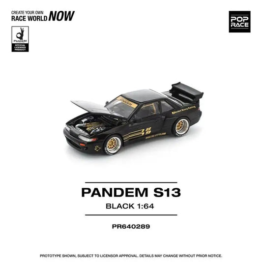 POP RACE 1:64 PANDEM SILVIA S13 / LANCER EVOLUTION IV / RX7 Diecast Model Car