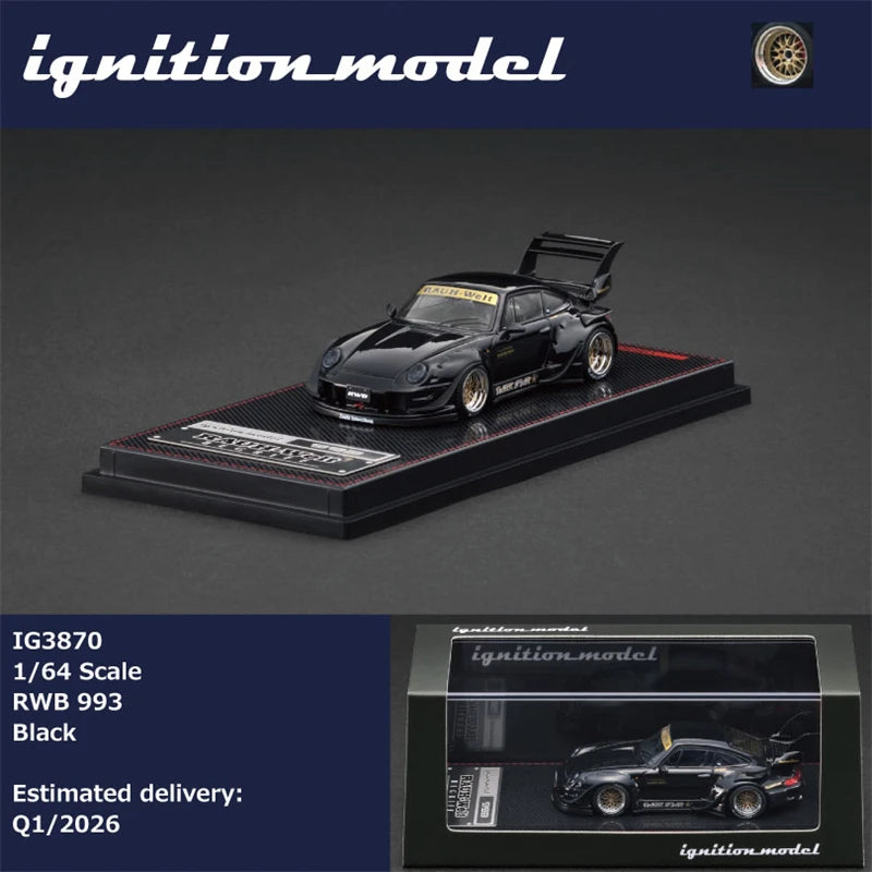 IG 1:64 RWB993 Die-Cast Car Model Miniature Gifts
